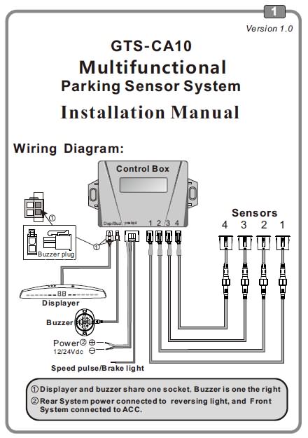 Parking Sensor Owner Manual | juneelec.com